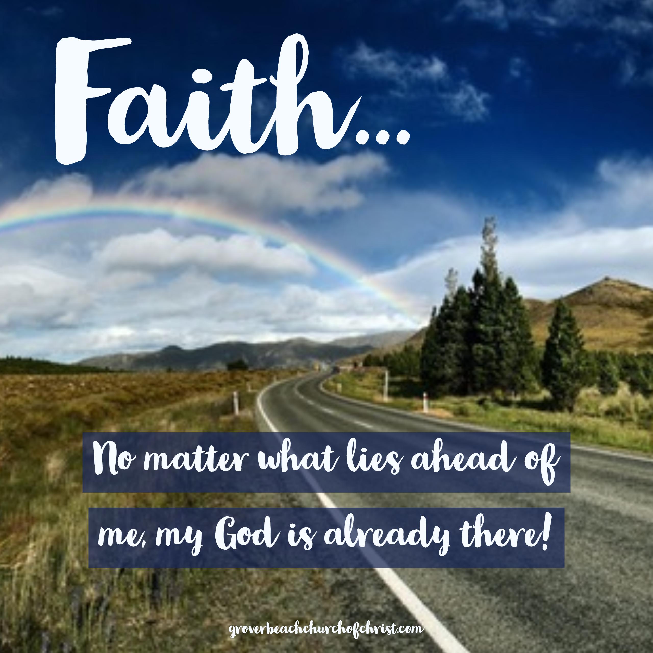 Faith no matter what lies