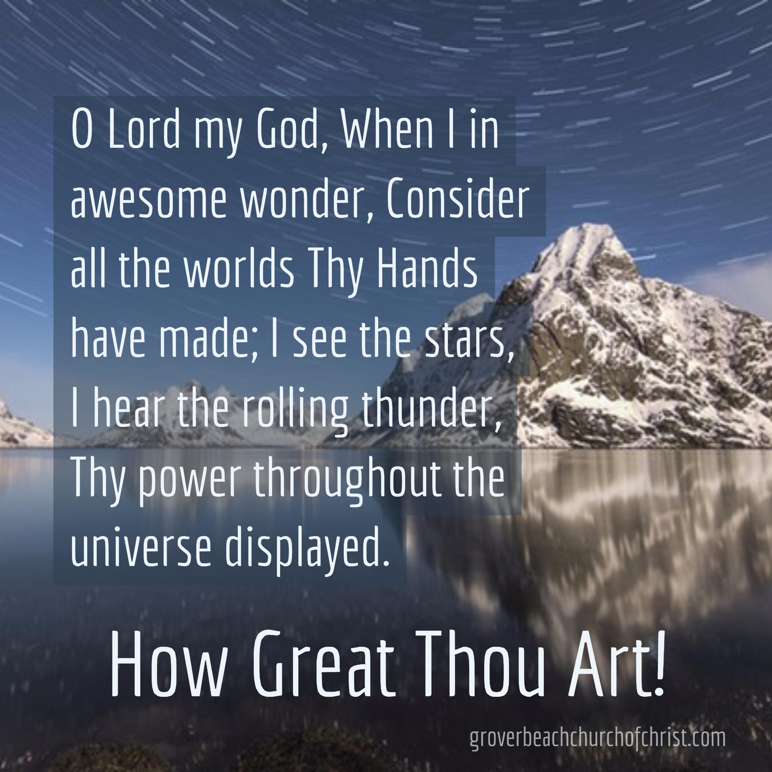 How great thou art