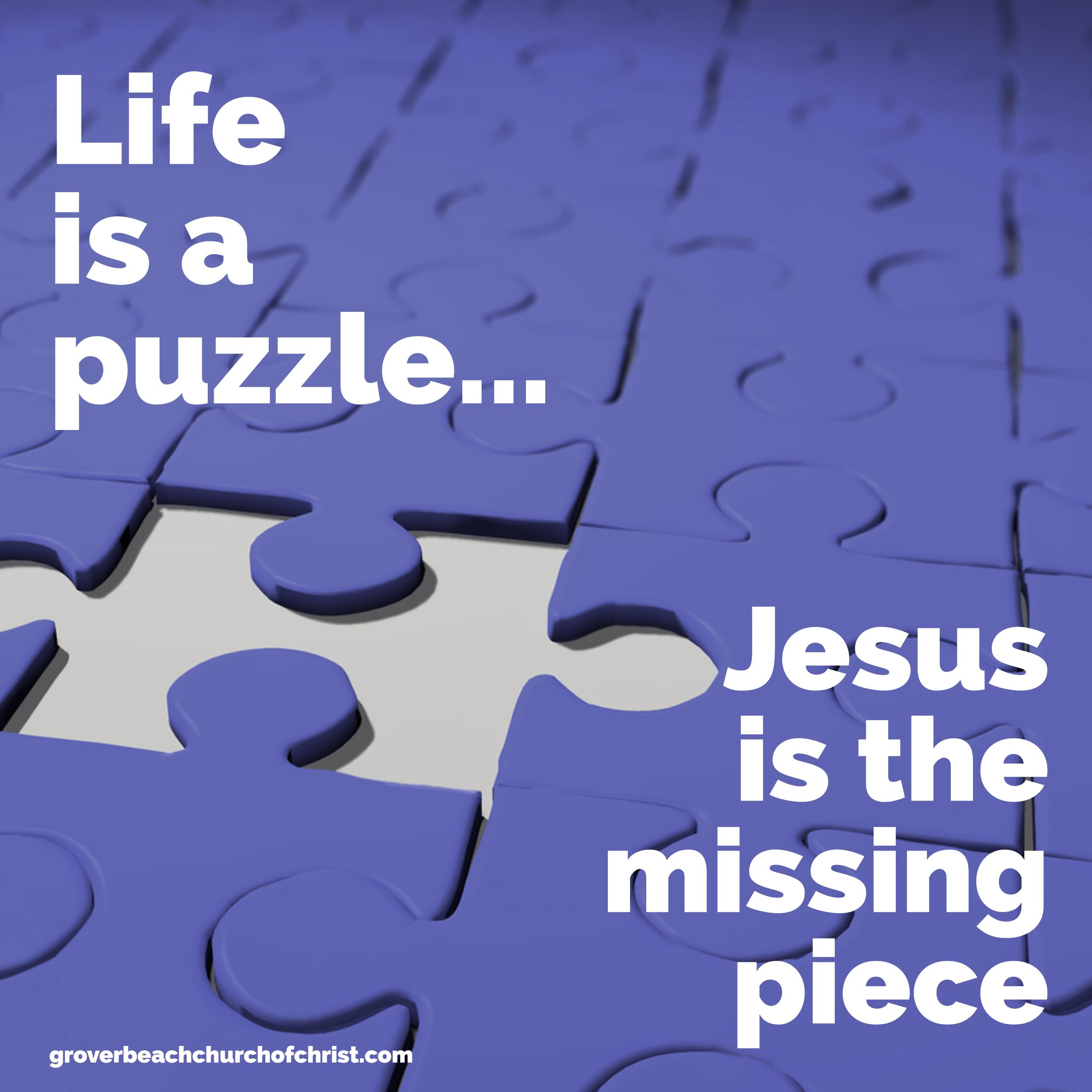 Life is a puzzle