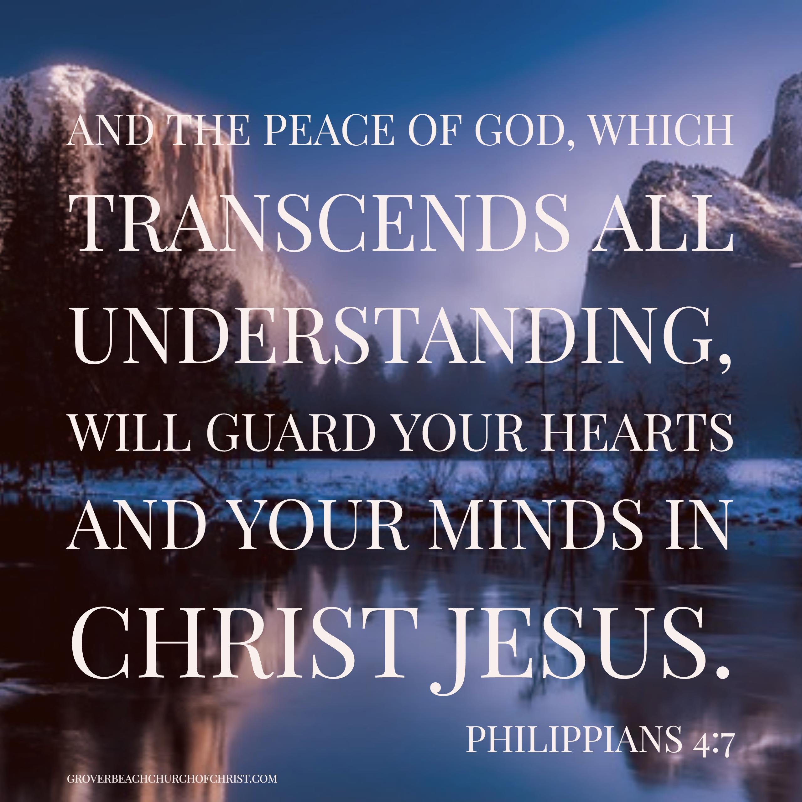 Philippians 4:17 And the peace of God